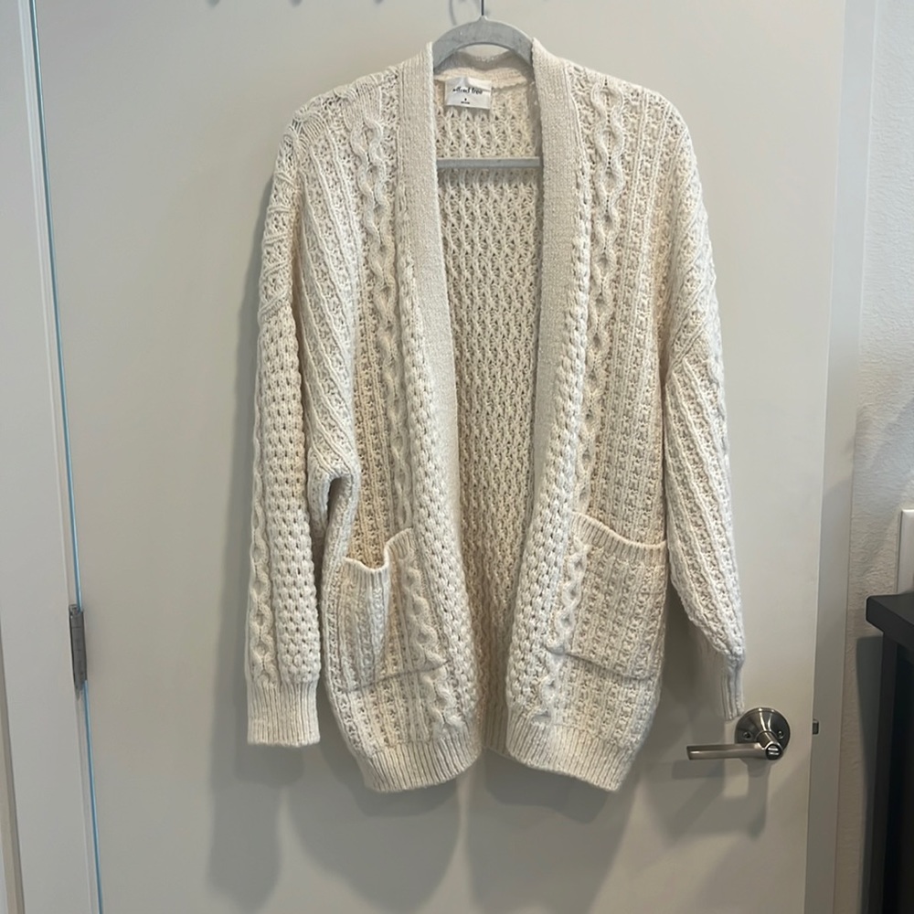 Aritzia Cable Knit Cardigan